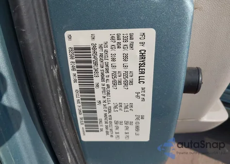 2008 Chrysler Town & Country Touring from USA, damaged, VIN 2A8HR54P28R134919